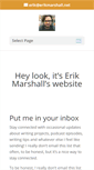 Mobile Screenshot of erikmarshall.net